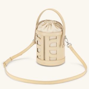 JW PEI - FEI Leather Cutout Bucket Bag - Beige